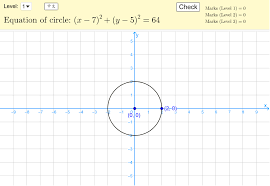 Quiz On Equation Of Circle Geogebra