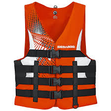 Details About Sea Doo Motion Mens Nylon Life Jacket Seadoo Jet Ski Waterski Riding Vest Pfd