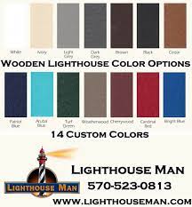 Painted Wooden Lighthouse Color Changes