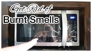 remove burnt smells in microwave and