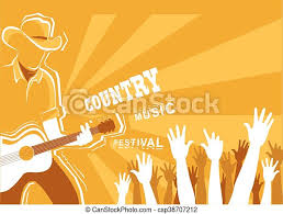Pngtree offers hd music festival background images for free download. Country Music Festival Poster With Musician Playing Guitar Vector Background Illustration Canstock