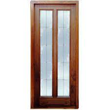 Hinged Glass Wood Panel Door For