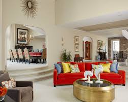18 stunning red sofa living room design