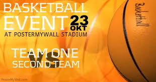 Basketball Event Video Facebook Post Template Postermywall