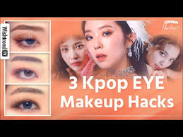kpop idol eyebrows and eye makeup