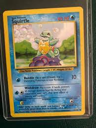Her name is kamena and she appears in the five sisters of squirtle. Rare Squirtle 63 102 Pokemon Card Etsy