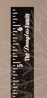 Vintage Ruler Oversized Family Wall Growth Chart Custom Name Wall Decal