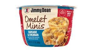 sausage cheddar omelet minis jimmy