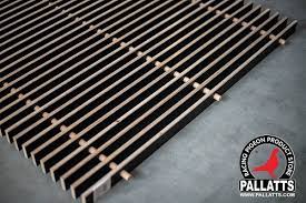 black coated plywood floor grills