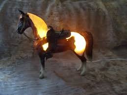 Vintage Horse Lamp Breyer Western Horse Nightlight Glossy Pinto Works 140 50 Picclick