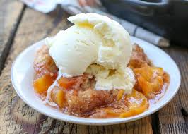 southern peach cobbler barefeet in