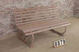 industrial vintage garden bench