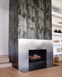 Stainless Steel Fireplace Surround