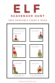 Play and learn abcs with these free printable alphabet flash cards. Printable Elf On The Shelf Scavenger Hunt Cards Ideas Productive Pete