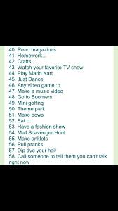 100 things to do with your best friend