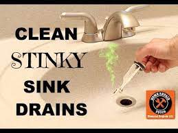 how to clean a stinky sink drain by