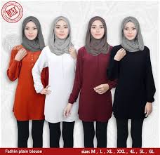 Model batik kerja wanita terbaru 2020. Jual Terbaru 2020 Blus Muslim Polos Tunik Baju Atasan Wanita Blouse Jumbo Jakarta Barat Parisyolanda Tokopedia