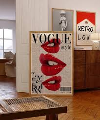 Vogue Poster 70s Wall Print