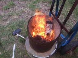 diy charcoal furnace tim tinker