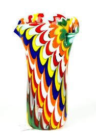 Edition Multicolor Murano Glass Vase
