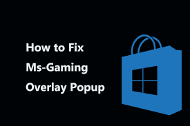 fix ms gaming overlay popup