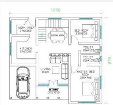 Two Bedroom Floor Plans India 2bhk