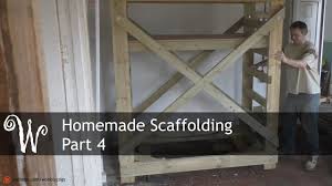 homemade scaffolding tower part 4