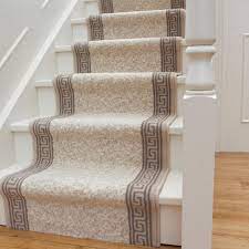 long traditional cream border stair