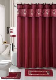 Finish off your bathroom look with stylish & practical bathroom accessories in designs and shades perfect for every decor. 22 Piece Bath Accessory Set Burgundy Red Bath Rug Set Shower Curtain Accessories Walmart Com Walmart Com