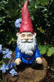 Tall Gnome Relaxing Garden Gnome Solid