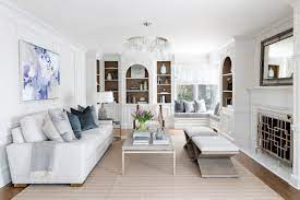 decorate with white in the living room