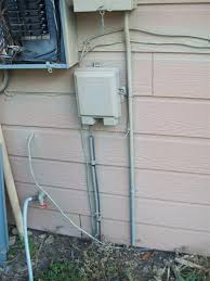 You are responsible for the wire that runs along the outside of your home into the meter and from the meter to your service panel or fuse box. Ground Wire Extends From Meter Panel Electrical Inspections Internachi Forum