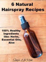6 natural hairspray recipe with organic