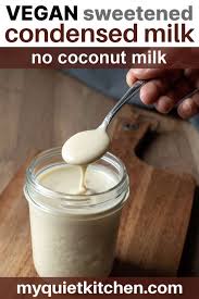 vegan condensed milk no coconut my