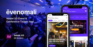 Want to take your mobile apps to the next level design wise? Evenomali Adobe Xd Event Conference Tickets App By Arthgoods Themeforest