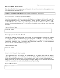 point of view worksheet 9 preview