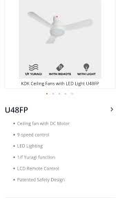 kdk u48fp 48 dc led ceiling fan brand