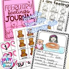 Feelings Set August School Bus Journal Writing And Pocket Chart Activity