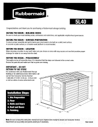 rubbermaid 1800005 instructions