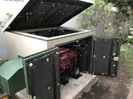 generator rature in an enclosed