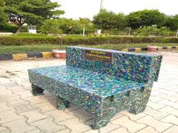 outdoor garden bench recycled plastic
