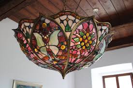 Stained Glass Chandelier In The Style