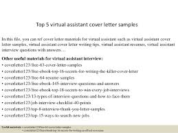 Top 5 Virtual Assistant Cover Letter Samples