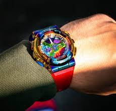 20mm rainbow colored fabric band, one piece slide through. Casio G Shock Rainbow Sneaker Releases Dead Stock
