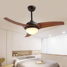 Blades Wooden Ceiling Fan Light