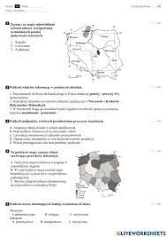 Geografia Sprawdzian Klasa 7 Dział 2 - Actividad de Ludność i procesy demograficzne w Polsce