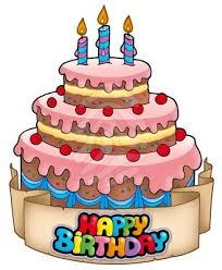 happy birthday cake clipart free vector
