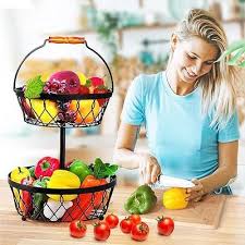 Fruit Basket For Kitchen Countertop