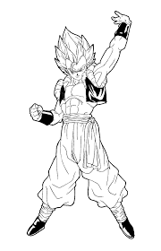 dragon ball dragon ball z: Gogeta Dragon Ball Z Kids Coloring Pages