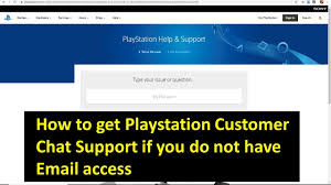 playstation customer chat support